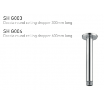 ECT Doccia Round Ceiling Dropper 300mm, 600mm Long